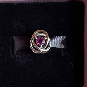 NIB Pandora garnet charm.